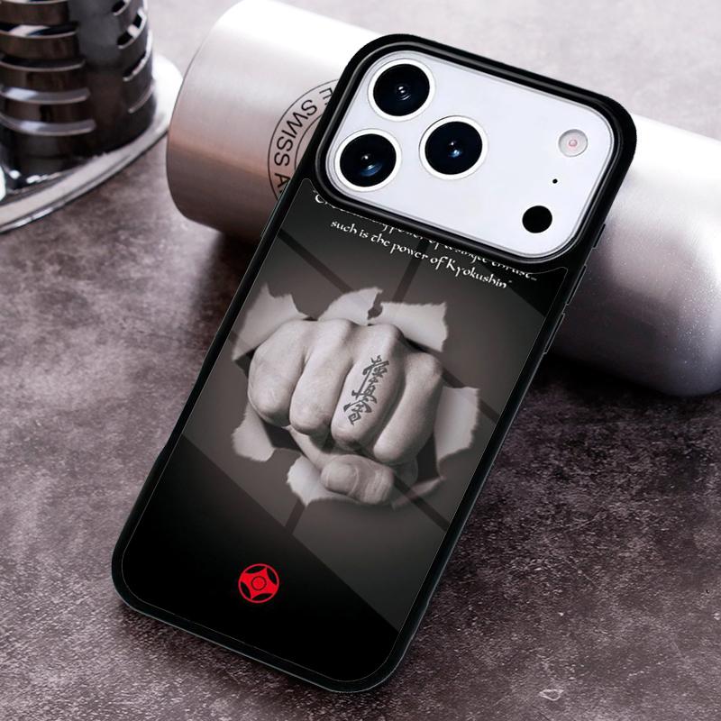 Kung Fu Oyama Kyokushin Karate soft Phone Case for iPhone 17 16 15 Pro Max Air 14 13 12 11 Plus Shockproof Capa Cover