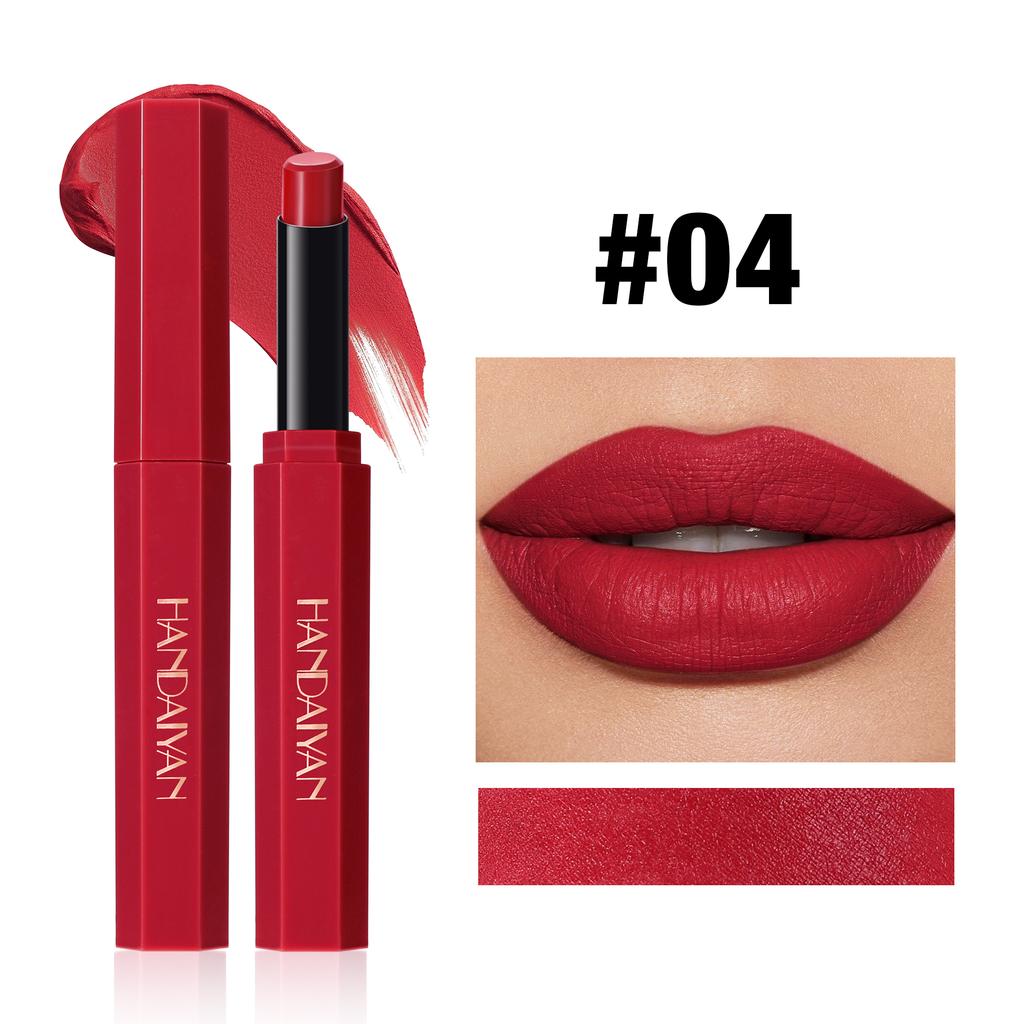 6 Color Matte Lipstick Pencil Waterproof Long Lasting Non-Stick Cup Sexy Red Matte Solid Lip Gloss Nude Pink Lipstick Pen Makeup