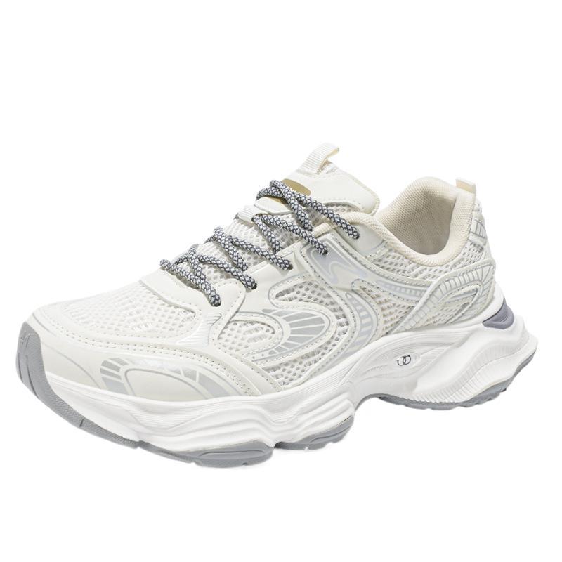 Spring Men's Shoes New Breathable Mesh Shoes Men's Sports Shoes Trendy Versatile Platform Casual Running Dad Shoes