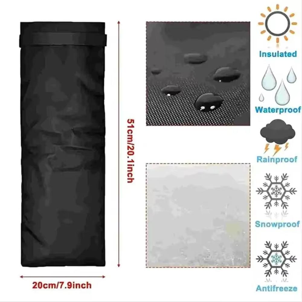 Winter Waterproof Outdoor Garden Faucet Tap Cover Antifreeze Oxford Cloth Faucet Protector for Home Kitchen Faucet Accessories