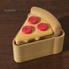 3D Print Pizza Hanging Decor Printed Keychain, Clicker Fidget Toy, Creative Decompression Fun Keyring Simulated Food Sensory Key Pendant for