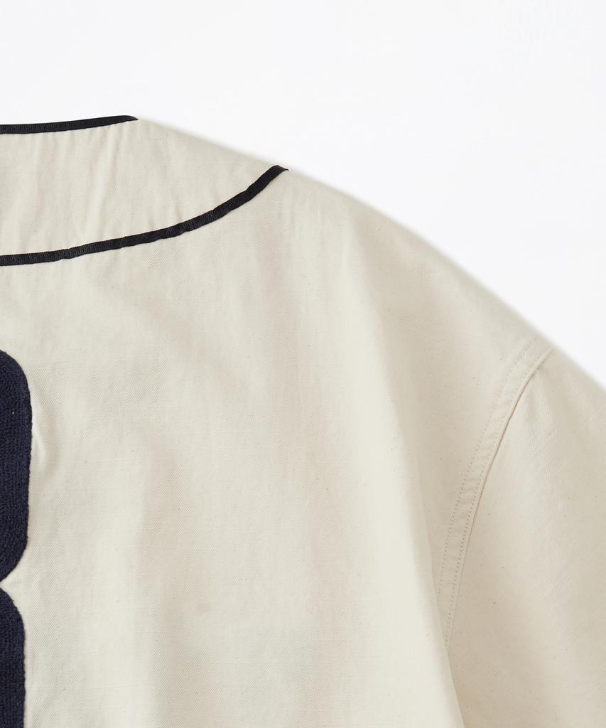 OUTSTANDING Vintage Baseball Half Shirt_Ivory