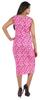 Bimba Printed Bodycon Midi Dress For Women Casual Sleeveless Viscose Jersey