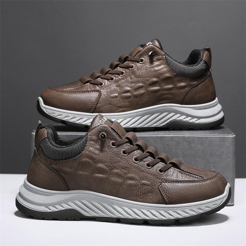 Однотонные мужские повседневные туфли — фото 4