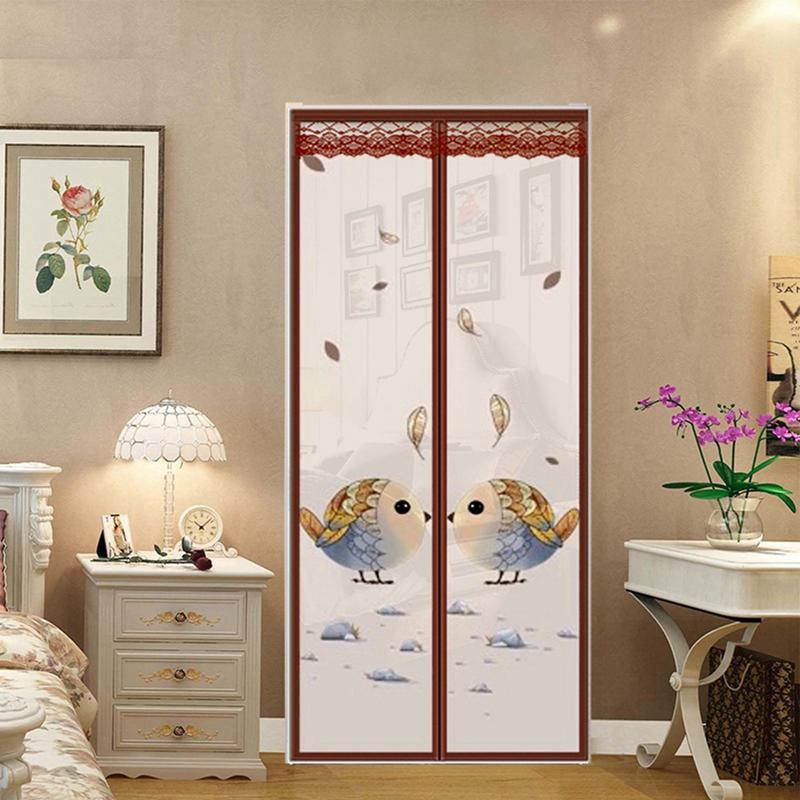 Summer Magnetic Mesh Net Anti Mosquito Insect Fly Bug Curtain Automatic Closing Door Screen Kitchen Curtain Drop Shipping