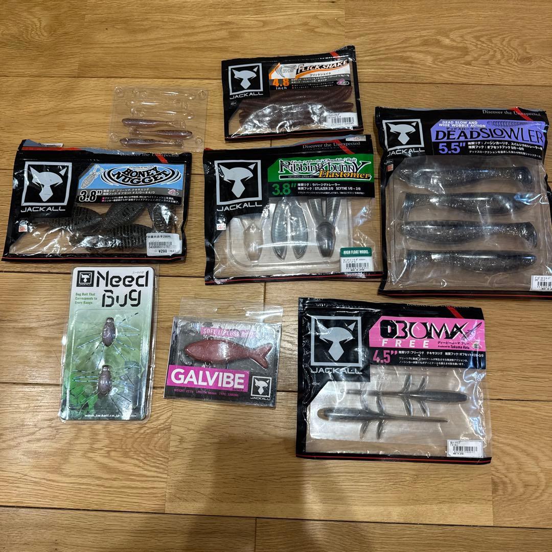 Used [Price reduced] JACKALL worm bulk sale 7-piece set