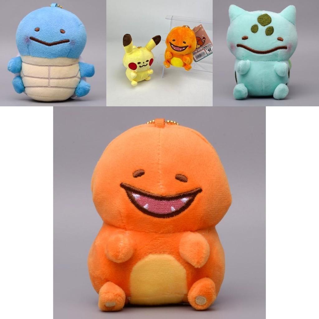 Adorable Pokemon Plush Keychains Featuring Pikachu, Squirtle, Charmander, Bulbasaur And Eevee Perfect For Collectors!