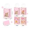 Various Styles Christmas Gift Bags 12 Pcs Kraft Christmas Bags Treat Candy Bags  For Gift Wrapping