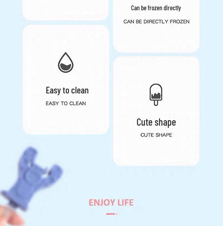 6-Piece Silicone Ice Cube Tray Set with Square and Round Molds