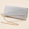 Women's Satin Rhinestone Clutch Evening Bags Sparkle Glitter Shiny Purse Handbag for Party Wedding Prom