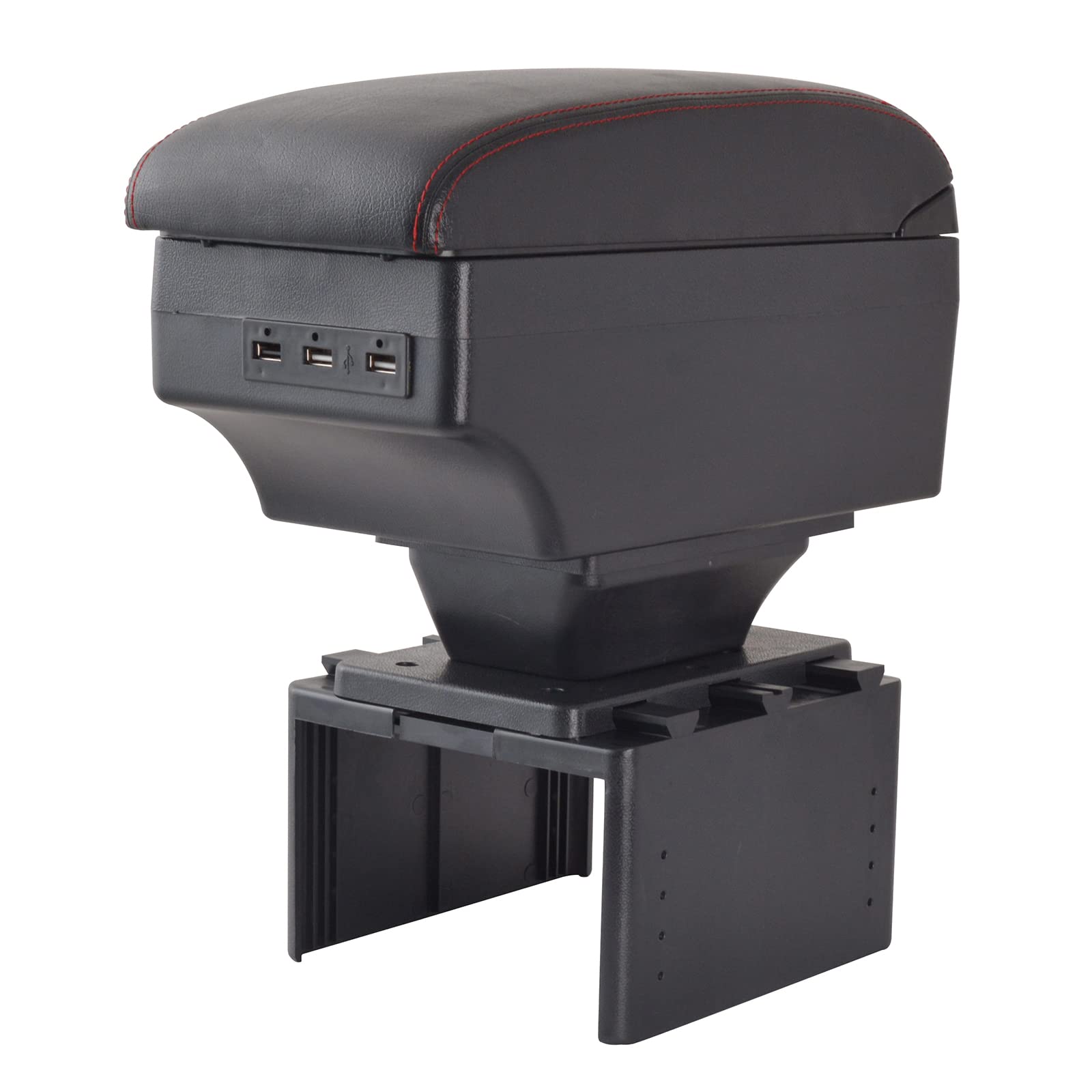 

Универсальный внешний консольный бокс с 7 USB-портами для зарядки, большой подлокотник для хранения, автомобильный держатель для напитков, аксессуары для интерьера для кей-каров и грузовиков, порты, вместимость, бокс,