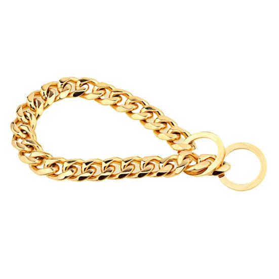 

Ошейник Немасштабируемый Анти-Жевательный Ошейник-Цепь из Нержавеющей Стали для Собак для Спорта 12Inch золотистый