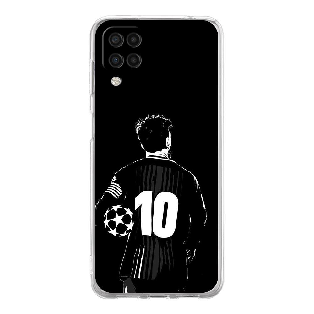 Soft TPU Cover for Samsung Galaxy A25 A23 A22 A52S A31 A72 A73 A17 A07 A13 A11 5G Transparent Phone Case Football 10 Player Bags
