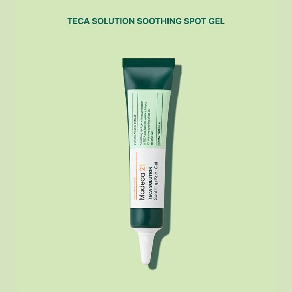 Madeca21 Teca Solution Soothing Spot Soothing Korean Korean Centella asiatica Dongguk hypoallergenic Gel, 15ml. skincare, Hancos, cosmetics, extract,