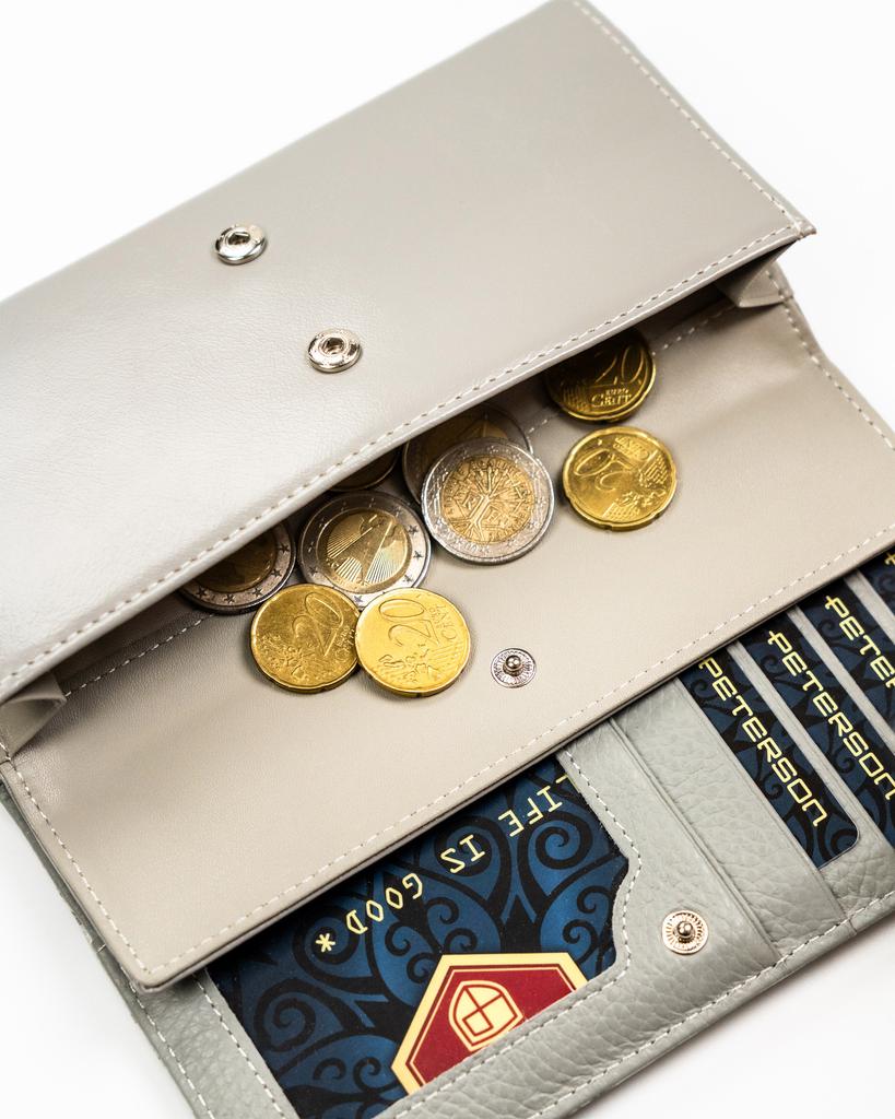Women's wallet leather+PU PTN PX22-1-NPK-4542 White