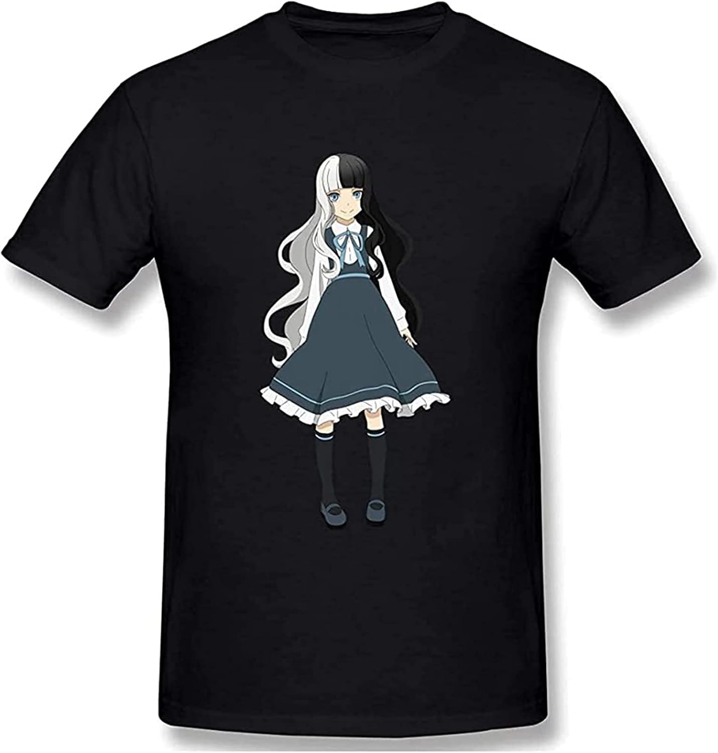 Bungou Stray Dogs T Shirt Printed Black Graphic Top Tee for Men XL чёрный