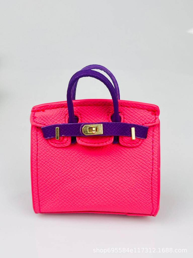 New mini candy color platinum bag pair touch blind box same bag earphone bag creative bag pendant key contrast color
