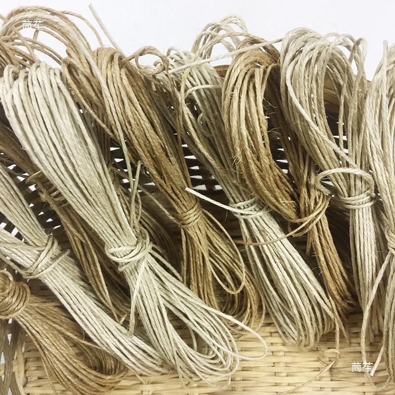 1Mm Jute Wax Rope, Hemp Wax Thread, Kindergarten Handmade Diy, Wax Hemp Rope Bracelet Tag Rope, No Hair Loss Hemp Thread
