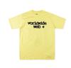 T-shirt Unisex con Stampa di Lettere in Schiuma Hip Hop Euro-Americano: Scollo Rotondo, Manica Corta, Design alla Moda