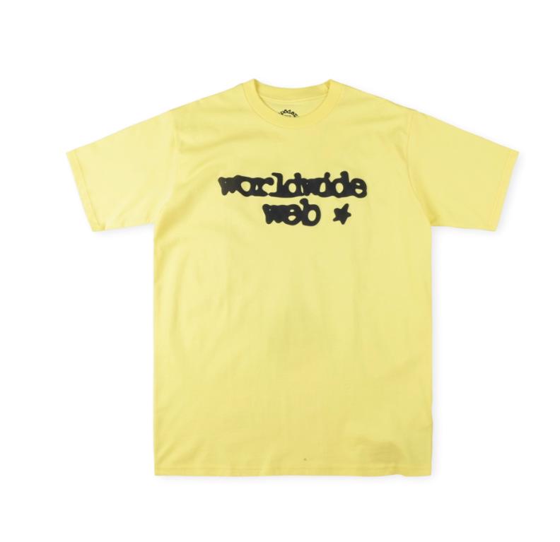T-shirt Unisex con Stampa di Lettere in Schiuma Hip Hop Euro-Americano: Scollo Rotondo, Manica Corta, Design alla Moda