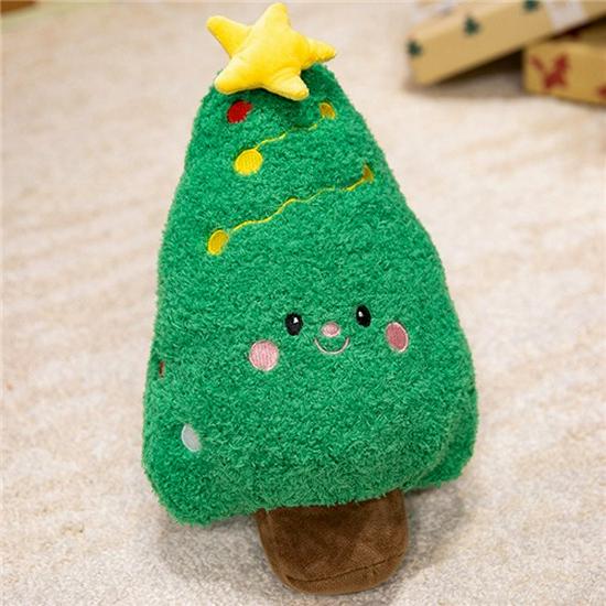 Coussin Homme en Pain d'Épices de Noël & Peluche Arbre Cadeau pour Femmes