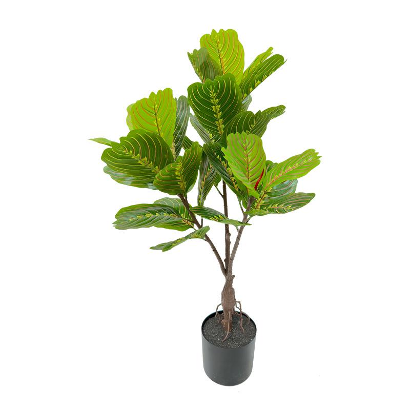 Nordic Style Luxury Fiddle-Leaf Fig Faux Plant - Dragonfly Leaf Potted Tree