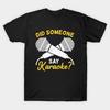 Men Black Print T-shirt Karaoke Bar Party Singing Singer Gift No-Cut Transfer Paper Print Cotton Tshirt