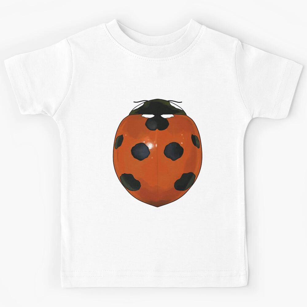 Red ladybug (Coccinella septempunctata) Kids T-Shirt 120