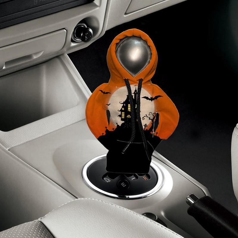 Shifter Hoodie Halloween Schaltknaufabdeckung Fahrzeuginnendekoration für SUV Truck RV Schaltknaufverkleidung Auto Schalthebel