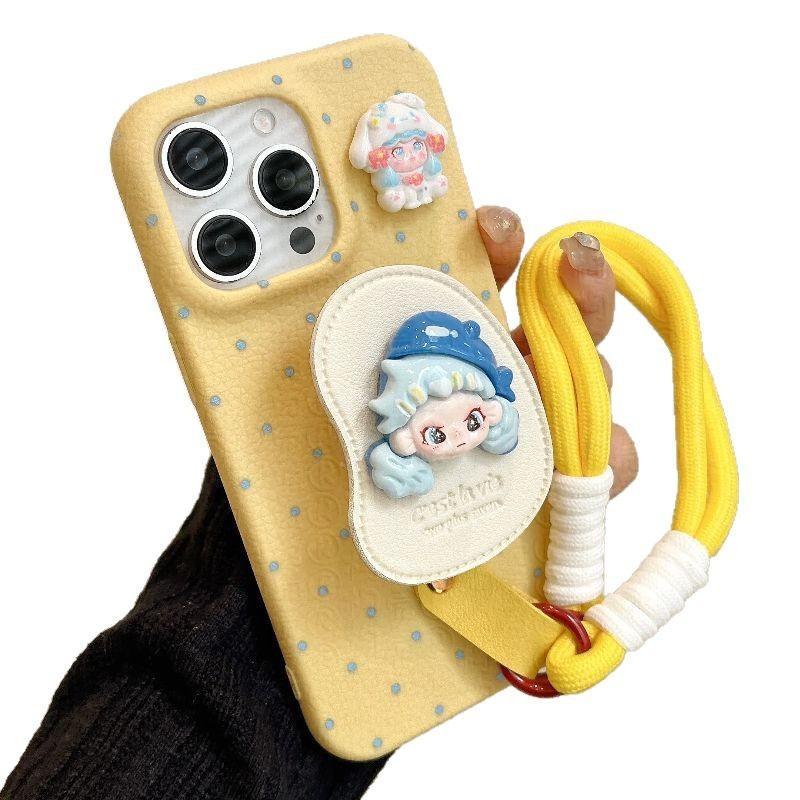 Lederständer Apple 16ProMax Handyhülle IPhone15Pro Neu 13 Frauen 12 Weich 14 Ledertextur XR Armband