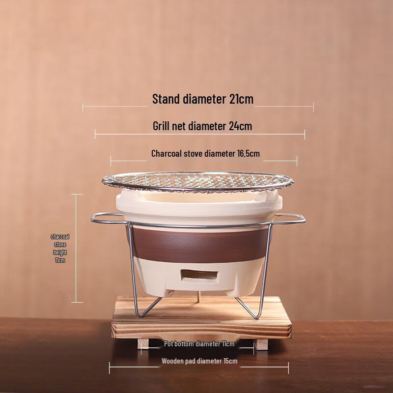 GOWKE Ceramic Camping Charcoal Stove