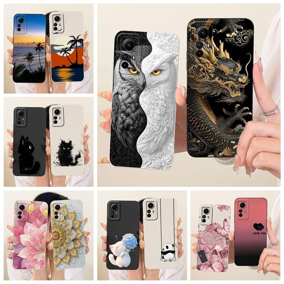 For Xiaomi Redmi Note 12S Case Cool Owl Dragon Painted Cover Soft Silicone Phone Case For Xiaomi Redmi Note 12S Note12S 4G Shell