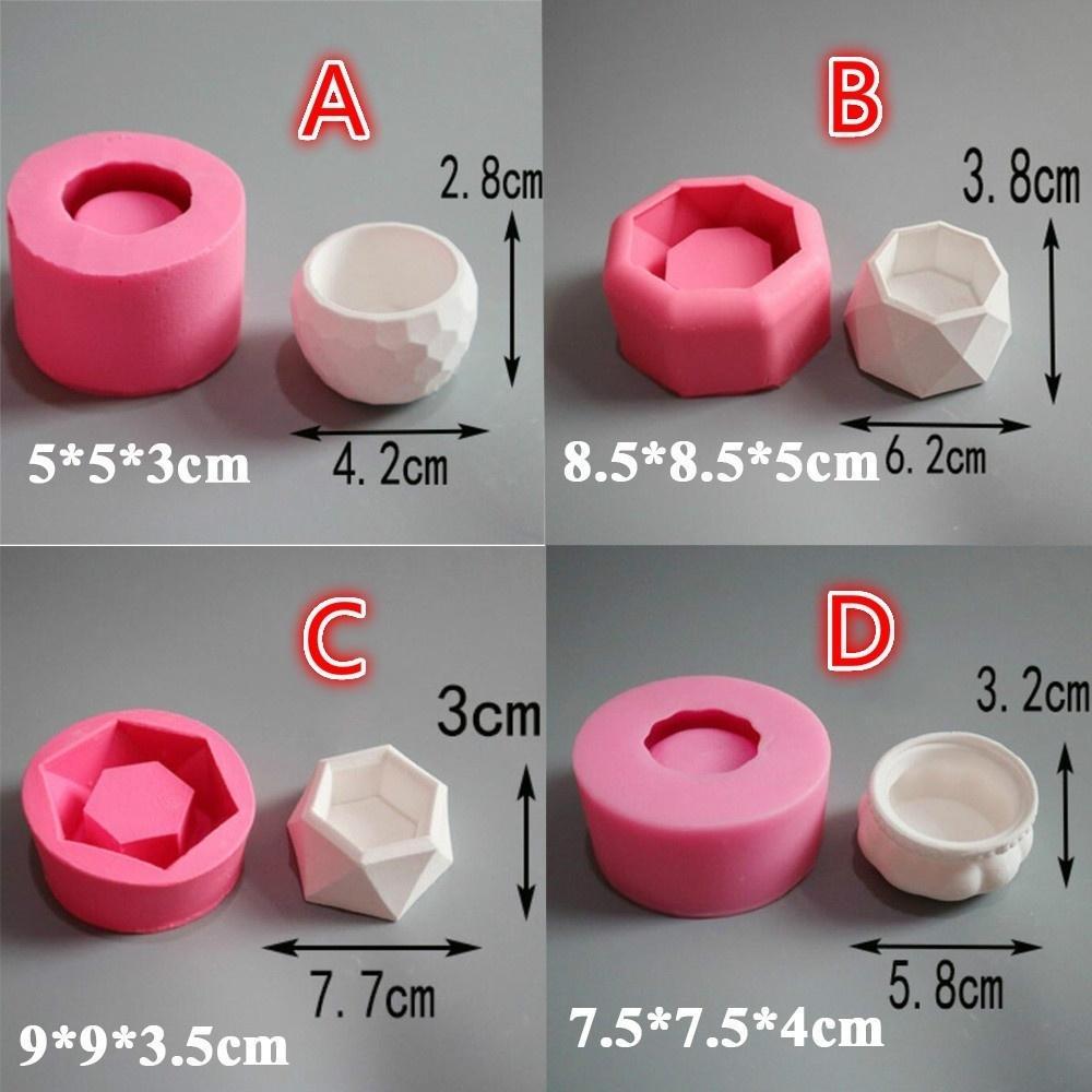 3D Ručně vyráběný Kreativní Sukulentní Rostlina Květináč Silikonová Forma Sádra Cement Mini Květina Bonsaj DIY Popelník Svícník Formy