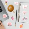 50 Watercolor Pink Series Graffiti Stickers Mobile Phone Computer Suitcase Waterproof Decorative Stickers DIY Stickers