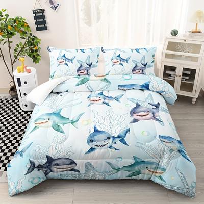 Benthos Bedding Sets Shark Duvet Cover Sets Twin Full Queen King Size Pillowcase for Kids Adult Gift Decor For Bedroom Guest Bed