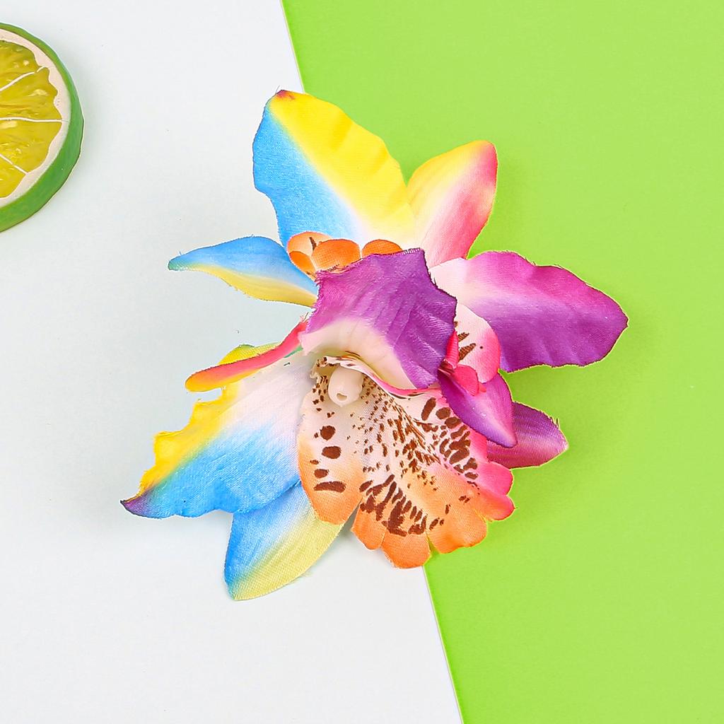 Fashion Simulated Flower Hair Clips Hairpins for Women Orchid Floral Barrettes Clips for Girls Ladies Korean Hair Accessories