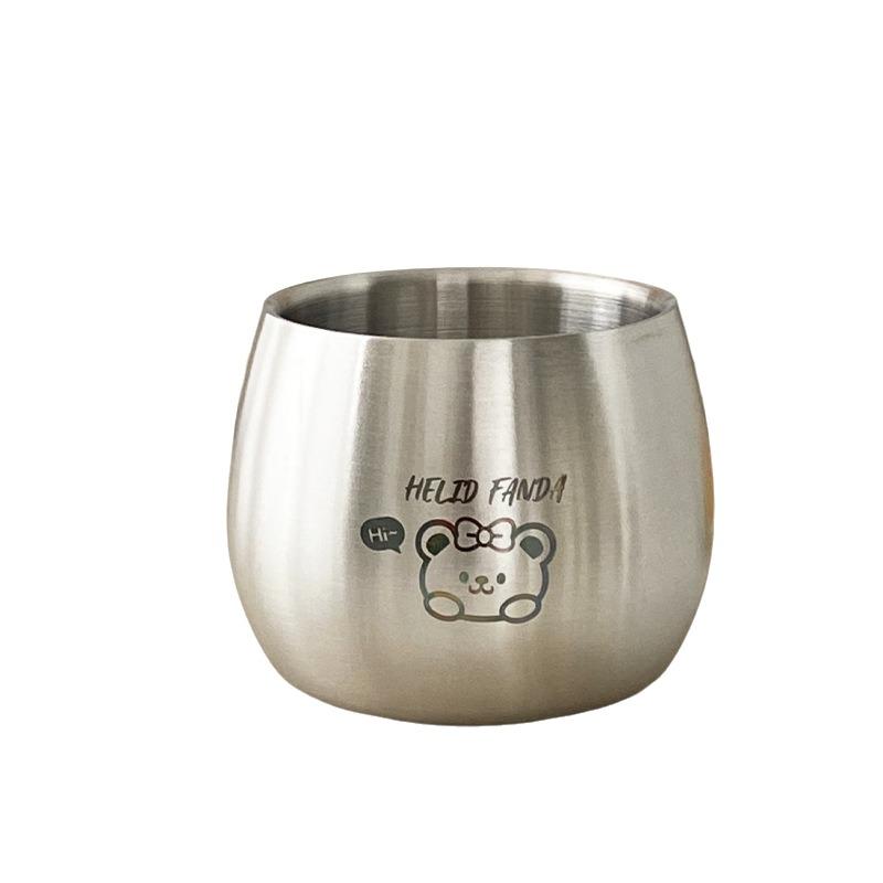 304 Stainless Steel Children Drinking Cup Thickened Kids Water Cup  Kitchen Gadgets Accessories
