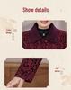 Grandma's Fashionable Lapel Top for Spring & Autumn