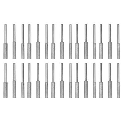 30Pcs Chainsaw Sharpener Stone 4.0mm 4.8mm 5.5mm Emery Grinding File 3mm Shank Tool Set Kit