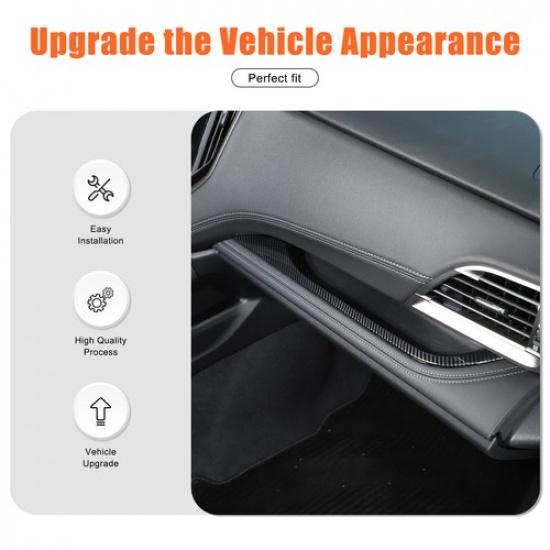 Carbon Fiber Center Console Dashboard Strip Trim Fit For Subaru Outback 21-23