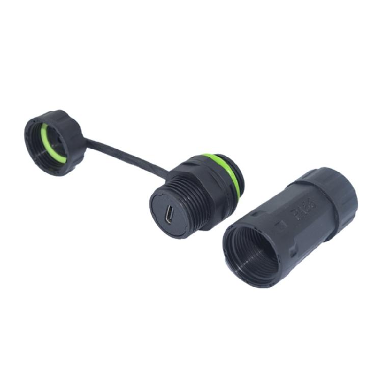 1pc/2pcs IP68 Waterproof Cable Type C Female Connectors for Harsh Environment and Quick Installation Outdoor Use