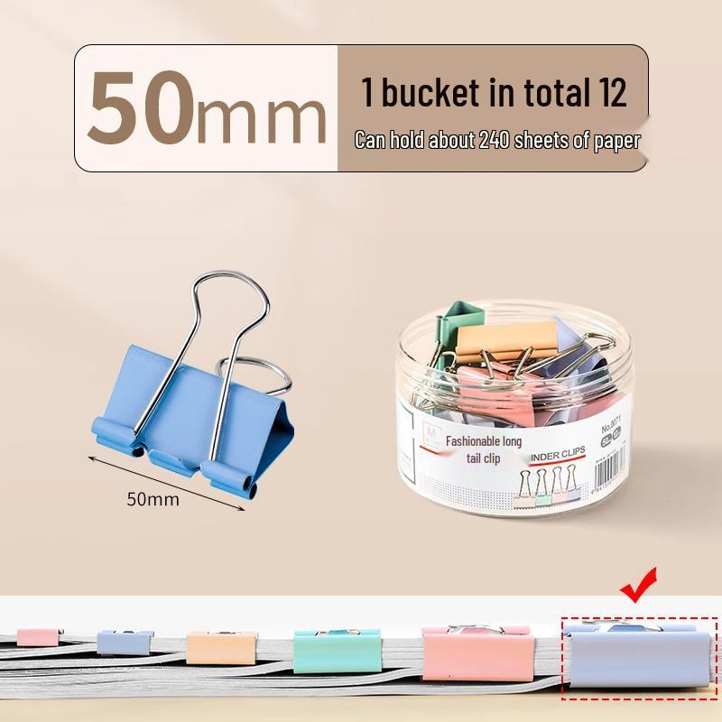 

Набор смешанных зажимов-бабочек - Красочные зажимы с длинными хвостиками для бумаг и файлов, Книжные канцелярские товары и Офисное использование