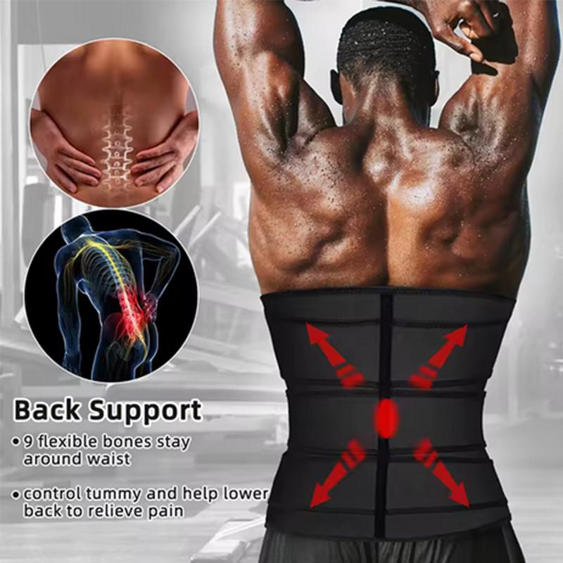 Mens Waist Trainer Corset Slimming Belt Tummy Control Sauna Sweat Girdle Workout Fat Burner Body Shaper Fitness