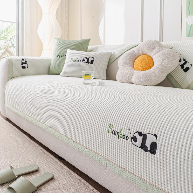 Ice Silk Sofa Cushion  New Summer Cool Sofa Mat Seat Cushion Advanced Non-Slip Sofa Cover Cover Cloth