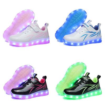 Jiandian LED Light-Up Sneakers for Kids: Stylish, Rechargeable, Luminous Sports Shoes