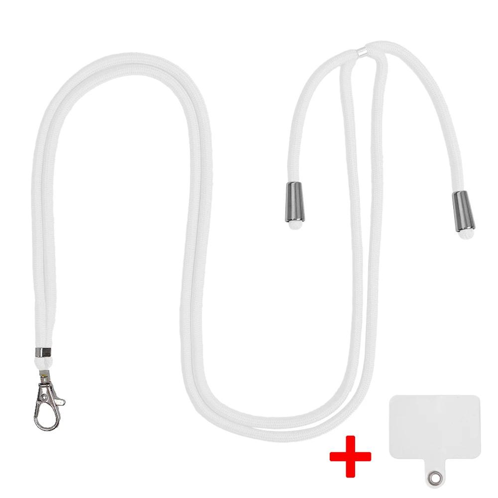 

1 шт., ремешок для мобильного телефона, регулируемый ремешок через плечо для ношения на шее вокруг руки с прозрачным язычком для большинства чехлов для телефонов с полным покрытием