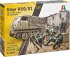 PLATZ Italeri WW2 Germany General Purpose Tractor Frontline Preparation 7 Plastic Model Kit IT6549 1/35 RSO/01 (Includes Soldiers) (Military Vehicle)