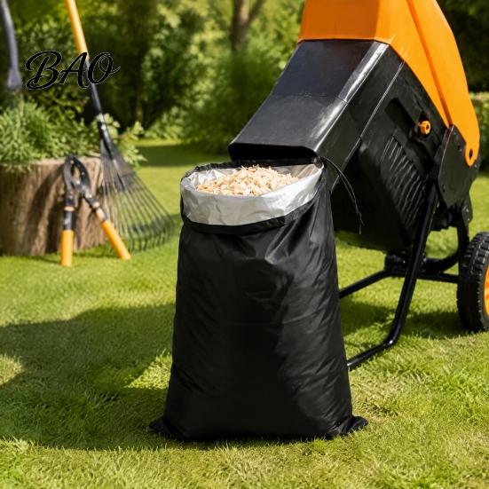 Leaf Shredder Collection Bag 1/2Pcs Wood Chipper Bags, Large Capacity Oxford Cloth Drawstring Bag, Lawn Grass Clipping Catcher Heavy Duty Storage for