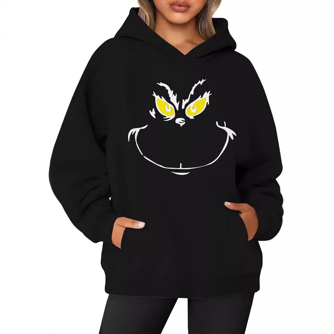 

Women s Autumn/Winter Long Sleeve Sweatshirts: Perfect for Halloween and Christmas. L