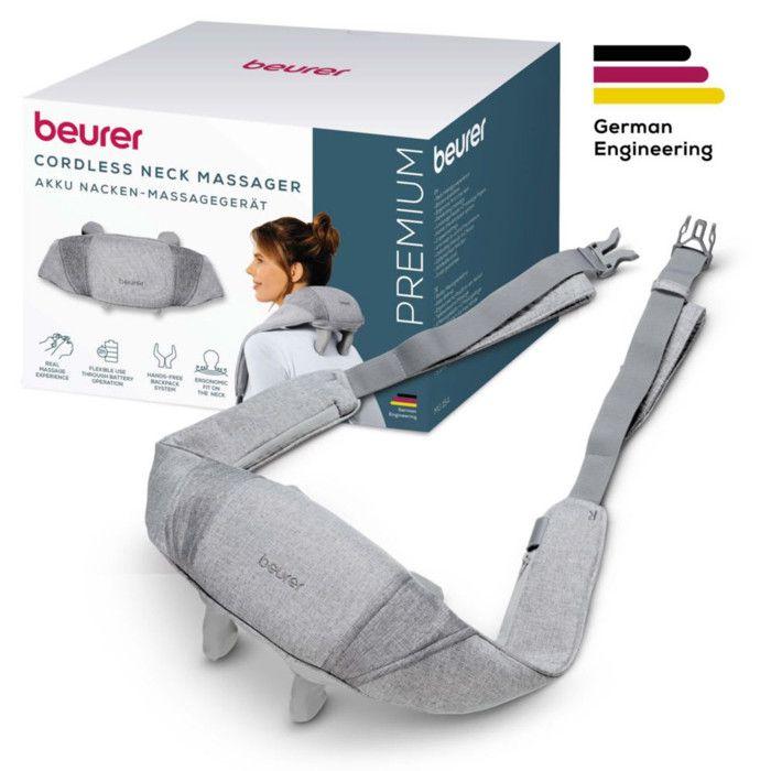 Beurer MG 154 Massaggiatore Collo 4D con Funzione Riscaldante e Batteria